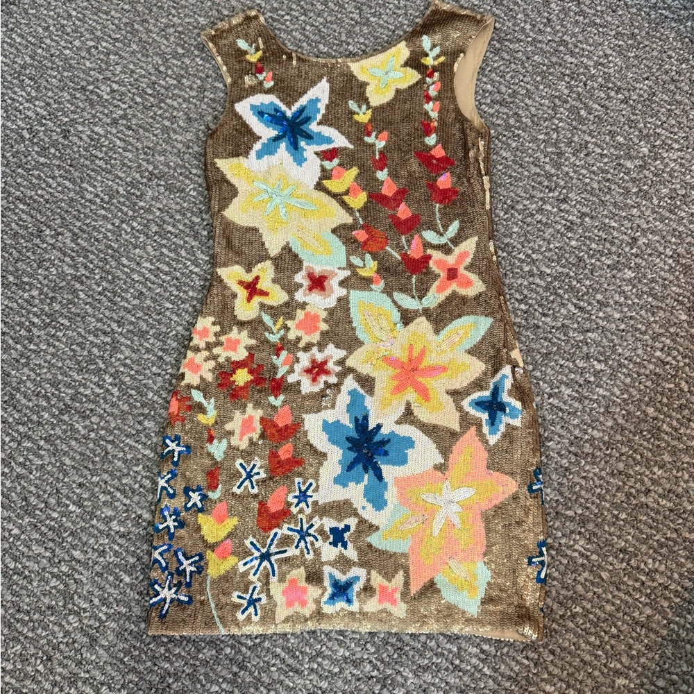 Floral Embroidered/ Sequins Dresss- Needle & Thread